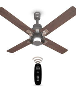 Havells 1320mm Florette BLDC Motor Ceiling Fan | Remote Controlled, High Air Delivery Fan | 5 Star Rated, Upto 60% Energy Saving, 2 Year Warranty | (Pack of 1, Smoke Brown Wood)